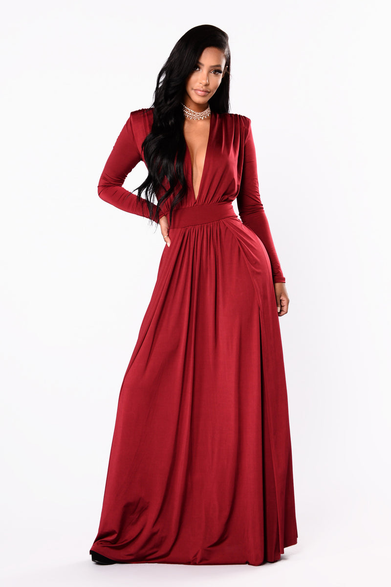 Spree Dress - Burgundy | Fashion Nova ...